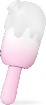 Нежно-розовый клиторальный вибромассажер Bite Me - 14,8 см.