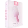 Нежно-розовый клиторальный вибромассажер Bite Me - 14,8 см.