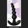 Чёрная анальная пробка Bubbles Anal Plug - 11,5 см.