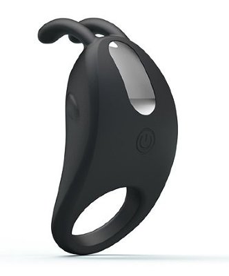 Чёрное эрекционное кольцо с вибрацией Rabbit Vibrator Длина: 7.5 см. Диаметр: 4 см. Очень мощное перезаряжаемое кольцо-стимулятор, 7 интенсивных режимов вибрации. Мягкий, роскошный, безопасный силикон. Страна: Китай. Материал: силикон. Батарейки: встроенный аккумулятор.