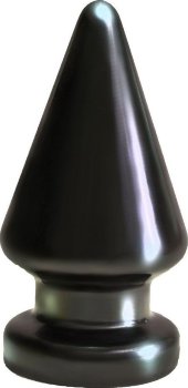 Чёрный анальный плаг большого размера MAGNUM-2 - 13 см.