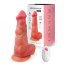 Телесный вибратор-реалистик с пультом ДУ - 25 см.  Цена 10 644 руб. - Телесный вибратор-реалистик с пультом ДУ - 25 см.