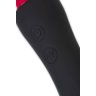 Черно-красный двусторонний вибромассажер Black Red - 21 см.