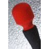 Черно-красный двусторонний вибромассажер Black Red - 21 см.