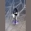 Серебристая конусовидная анальная пробка с фиолетовым кристаллом - 7 см.  Цена 791 руб. - Серебристая конусовидная анальная пробка с фиолетовым кристаллом - 7 см.