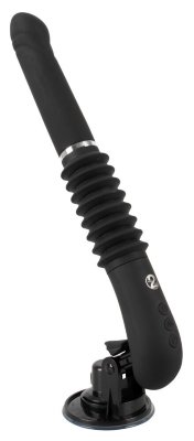 Черная секс-машина с пультом ДУ RC Fucking Machine 2.0  Цена 31 324 руб. Длина: 30.3 см. Диаметр: 3.6 см. Вибратор RC Fucking Machine 2.0 со съемным, регулируемым по углу наклона основанием на присоске, которое прочно и надежно прилипает к любой гладкой поверхности для удовольствия без рук. 7 режимов вибрации и 3 режима фрикций могут управляться отдельно и в комбинации с беспроводным пультом дистанционного управления (с замком-ключом) - даже вашим партнером. С мягкой на ощупь поверхностью, бархатистый силиконовый ствол с выраженной головкой обеспечивает беззаботное, плавное удовольствие от толчков. Вибратор и пульт дистанционного управления перезаряжаемые - USB-кабель для зарядки входит в комплект. Длина фрикции - 6,5 см. Страна: Китай. Материал: анодированный пластик, силикон. Батарейки: встроенный аккумулятор.