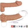 Телесная насадка с усиками и открытой головкой Nude Sleeve M - 12 см.
