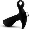 Черный анальный вибратор Silicone Vibrating Prostate Massager 01 - 10,8 см.