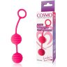 Розовые вагинальные шарики с ребрышками Cosmo