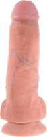 Телесный фаллоимитатор 8 Cock with Balls - 21,3 см.