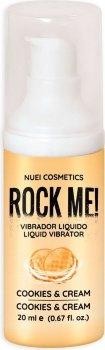 Жидкий вибратор Nuei Rock Me! с ароматом печенья и сливок - 20 мл.