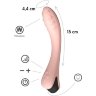 Персиковый вибратор для G-точки Apus - 19 см.