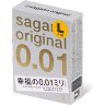 Презервативы Sagami Original 0.01 L-size увеличенного размера - 2 шт.
