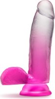Розовый фаллоимитатор Sugar Magnolia - 17,1 см.
