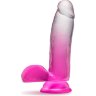 Розовый фаллоимитатор Sugar Magnolia - 17,1 см.