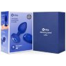 Синяя вибропробка Vibrating Jewel Plug L/XL - 11 см.