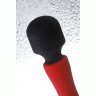 Красно-черный двусторонний вибромассажер Black Red - 21 см.