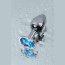 Серебристая конусовидная анальная пробка с голубым кристаллом - 7 см.  Цена 786 руб. - Серебристая конусовидная анальная пробка с голубым кристаллом - 7 см.