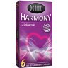 Презервативы с рёбрышками Domino Harmony - 6 шт.