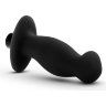 Черный анальный вибромассажёр Silicone Vibrating Prostate Massager 02 - 10,8 см.