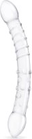 Двусторонний стеклянный фаллоимитатор 12’’ Girthy Double Trouble Glass Dildo - 30 см.