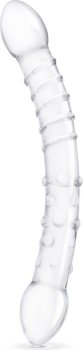 Двусторонний стеклянный фаллоимитатор 12’’ Girthy Double Trouble Glass Dildo - 30 см.