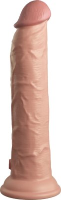 Телесный вибратор-реалистик на присоске 9’’ Vibrating Silicone Dual Density Cock - 24,8 см. Длина: 24.8 см. Диаметр: 5 см. Телесный вибратор-реалистик на присоске 9’’ Vibrating Silicone Dual Density Cock. С двойным слоем материала. На мощной присоске в основании. Рабочая длина - 22,9 см. Страна: Китай. Материал: силикон. Батарейки: встроенный аккумулятор.