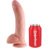 Телесный фаллоимитатор 9 Cock with Balls - 22,9 см.