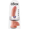 Телесный фаллоимитатор 9 Cock with Balls - 22,9 см.