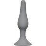 Серая малая анальная пробка Slim Anal Plug Small - 10,5 см.