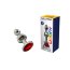 Серебристая анальная втулка Wooomy Lollypop Size S с красным кристаллом - Серебристая анальная втулка Wooomy Lollypop Size S с красным кристаллом