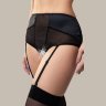 Эротические трусики-пояс для чулок Elegance с высокой посадкой