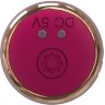 Розовый мини-вибратор Mini Vibrator с пультом ДУ - 12,5 см.