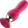 Розовый мини-вибратор Mini Vibrator с пультом ДУ - 12,5 см.
