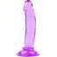 Фиолетовый анальный фаллоимитатор на присоске - 12 см.  Цена 467 руб. - Фиолетовый анальный фаллоимитатор на присоске - 12 см.