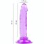 Фиолетовый анальный фаллоимитатор на присоске - 12 см.  Цена 455 руб. - Фиолетовый анальный фаллоимитатор на присоске - 12 см.