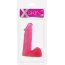 Розовый гелевый фаллоимитатор XSKIN 6 PVC DONG - 15 см.  Цена 1 937 руб. - Розовый гелевый фаллоимитатор XSKIN 6 PVC DONG - 15 см.