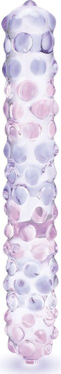 Фаллоимитатор с массажными точками Purple Rose - 23 см.