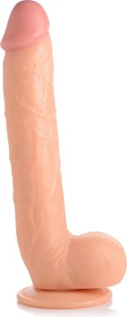 Телесный фаллоимитатор-гигант на присоске Long Logan 10’’ Dildo with Balls - 27,4 см.