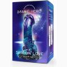 Оригинальный фаллоимитатор с широким фигурным основанием - 19 см.