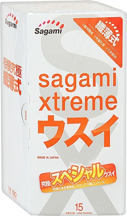 Ультратонкие презервативы Sagami Xtreme Superthin - 15 шт.