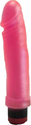 Розовый гелевый виброфаллос без мошонки - 20,5 см.  Цена 1 932 руб. Длина: 20.5 см. Диаметр: 4.2 см. Размеры выше среднего и мощная вибрация – этих двух слагаемых с лихвой хватит для мощного оргазма. С этой секс-игрушкой, выполненной из гипоаллергенного геля розового цвета, вы сможете подниматься к вершинам наслаждения вновь и вновь. Крупный ствол с чётко очерченной головкой станет вибрировать, как только вы повернёте колёсико в основании массажёра. Но даже без вибрации стимулятор обещает – будет волшебно. Страна: Россия. Материал: поливинилхлорид (ПВХ, PVC). Батарейки: 2 шт., тип AA.