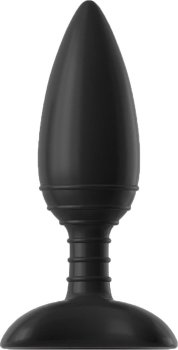 Чёрная вибровтулка NEXUS ACE SMALL с дистанционным управлением - 10 см.