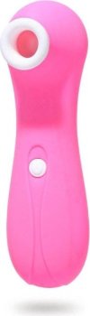 Розовый вакуумный стимулятор клитора - 12,5 см.