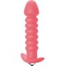 Розовая анальная вибропробка Twisted Anal Plug - 13 см.