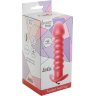 Розовая анальная вибропробка Twisted Anal Plug - 13 см.