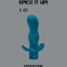 Бирюзовая анальная пробка с вибрацией Satisfaction - 11,5 см.
