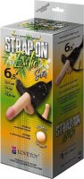 Пояс-трусики с 2 насадками Exotic-Sara - 16,5 см.