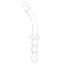 Изогнутый стеклянный фаллоимитатор 12’’ Girthy Ribbed G-Spot Glass Dildo With Handle Grip Double Ended - 30 см. - Изогнутый стеклянный фаллоимитатор 12’’ Girthy Ribbed G-Spot Glass Dildo With Handle Grip Double Ended - 30 см.