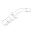 Изогнутый стеклянный фаллоимитатор 12’’ Girthy Ribbed G-Spot Glass Dildo With Handle Grip Double Ended - 30 см. - Изогнутый стеклянный фаллоимитатор 12’’ Girthy Ribbed G-Spot Glass Dildo With Handle Grip Double Ended - 30 см.